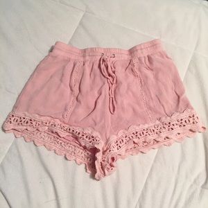 PacSun Pink Flowy Shorts